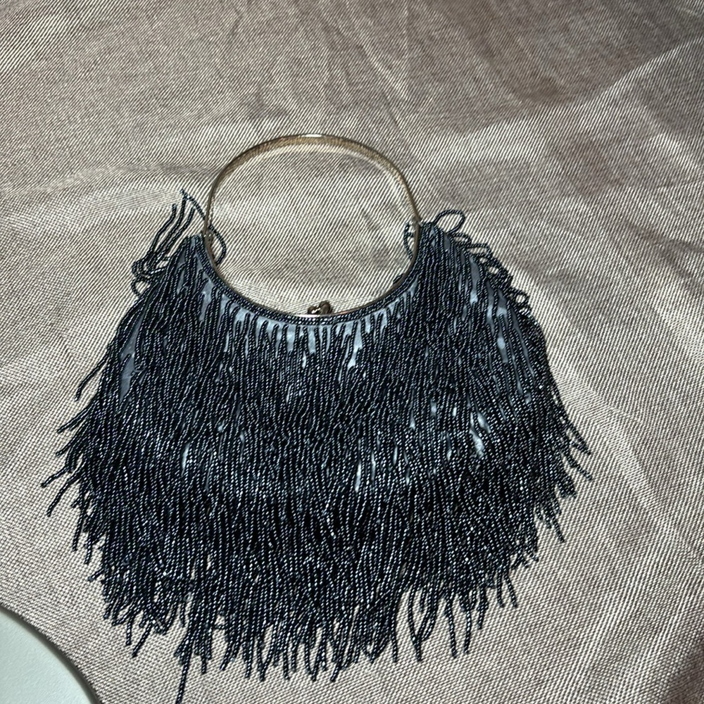 Vintage Shimmery Beaded Evening - Picture 2 of 4